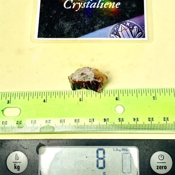 Mexican Crazy Lace Agate, Raw Rough Natural Lapidary Cabochon Material - Picture 11 of 11